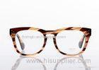 New Yellow Round Eyeglass Frames For Ladies , Polycarbonate Plastic In Fashion