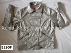 Woman's pu jacket in stock