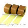 50m Low Friction PTFE Teflon Tape / Yellow PTFE Adhesive Tape For Wires