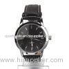 Black Leather Band Quartz Watch Fashion Ladies Wristwatch