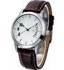 Vogue Unisex Custom Leather Band Quartz Watch Analog Display