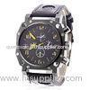 Analog Display Mens Quartz Watches Leather Strap Business Wristwatch