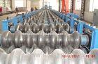 Galvanized Forming Equipment / Culvert Machine With Cutting Blade, Decoiler