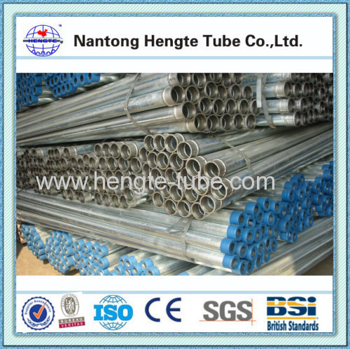 BS4568 hot dip galvanized steel tube