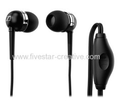 Sennheiser MM50iP Earbud Noise-isolating In-Ear Headset Compatible with iPhone iPod Black