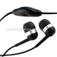 Sennheiser MM50iP Earbud Noise-isolating In-Ear Headset Compatible with iPhone iPod Black