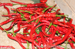 Fresh sweet chilli paprica red green