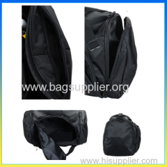 Fashion trendy leisure black weekend bag polyester tote travel bag