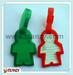 3D body shaped plastic lu ggage tags bag tags
