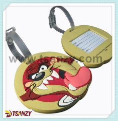 Customized 3D rubber bag tag/ pvc airplane lug gage tag