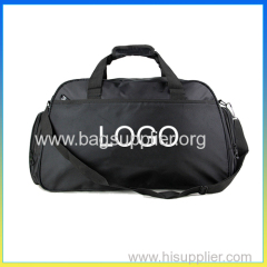 New design trendy polyester travel bag portable black weekend bag