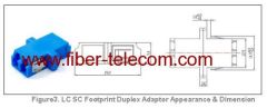 LC single mode duplex fiber optic adaptor sc-type