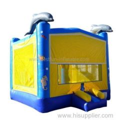 Dolphins And Fishes Inflatables Funny Bouncer