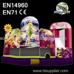 princess inflatable bouncy castle with slide