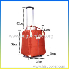 Fashion hot sale duffel bag new design trolley lady travel bag