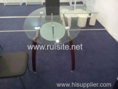 Bright modern minimalist dining table