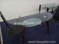 Bright modern minimalist dining table
