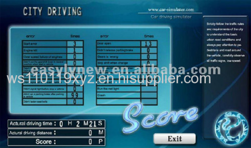 auto driving car training simulator