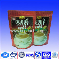 customized printed stand up coffee pouch