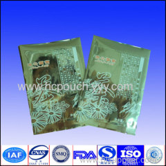 stand up lamination tea bags with zipper