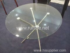 Stylish modern metal round table