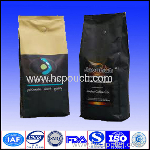 side gusset coffee bag s with valve