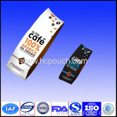 side gusset coffee pouch with valve