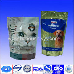 pet food stand up bags for cat/dog food