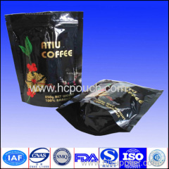 coffee pouch with zipper