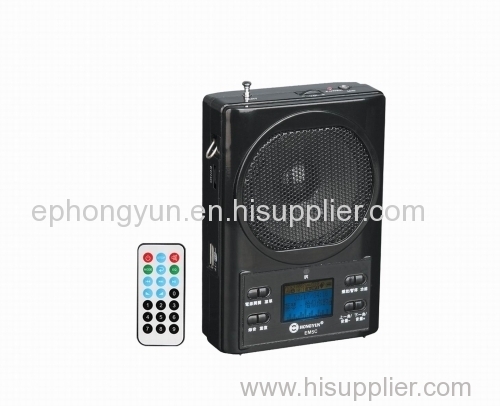 FM radio USB/TF card recording shows the lyrics echo with lithium batteries HongYun HY-EM5C