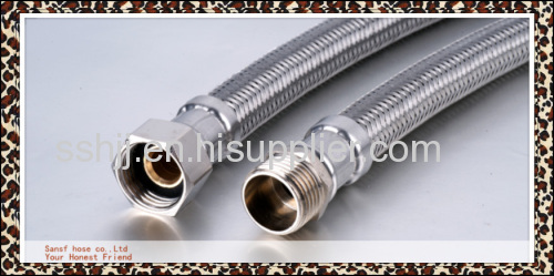 Stainless steel braided hose with EPDM tube