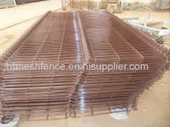 RAL 8017 powder coated euro style fence panel anping manufacturer