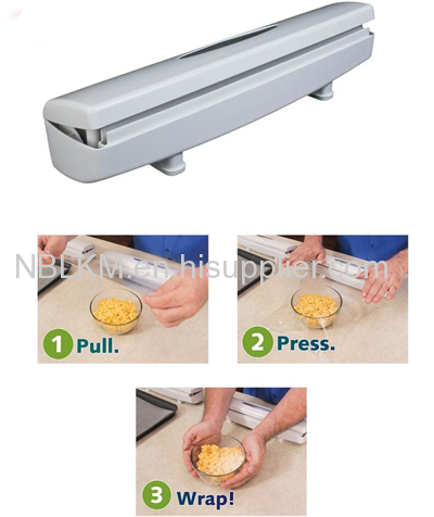 Wraptastic Preservative Film Cutter/Click&Cut Foil Food Wrap Dispenser