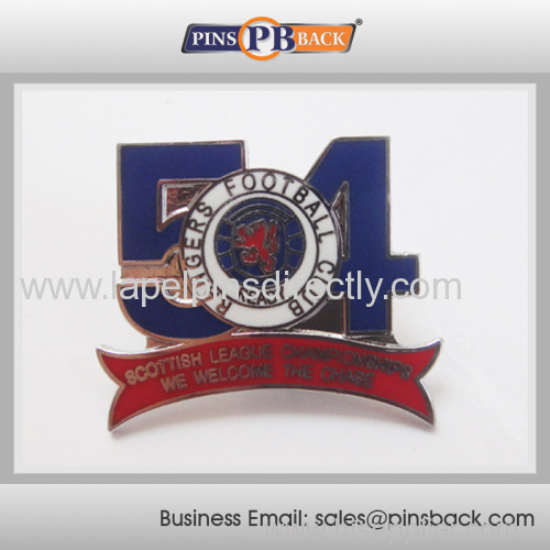 Metal enamel lapel pin