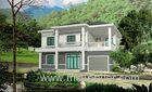 Prefabricated Rural Villa With Light Steel Frame , Quick Assemble Prefab Modular Housing