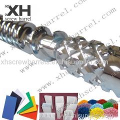 Blowing machine screw barrels