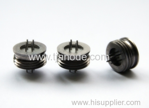 end connector hermetically seal glass metal