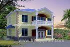 CE Prefab Steel House , Light Steel Frame Construction Villa With WPC Board