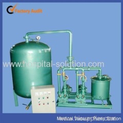 Hospital water ring type vacuum pump system