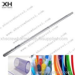 Wire and cable extruder screw barrels