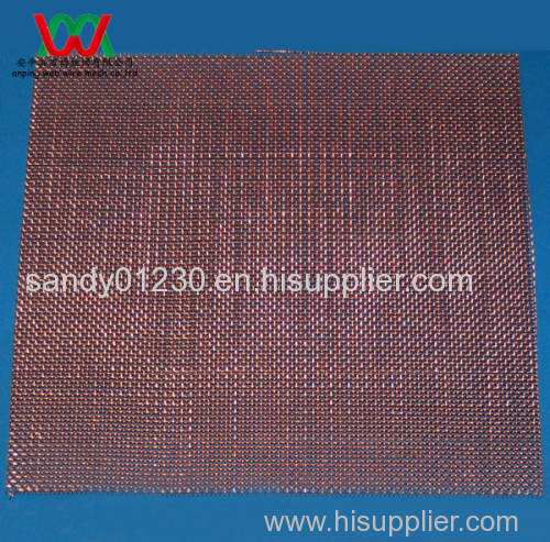 20 mesh Copper Woven Wire Mesh, 0.41mm Wire Dia