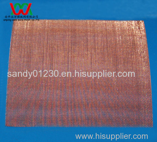 #30 Copper Woven Wire Mesh Screen, 0.30mm Wire Dia