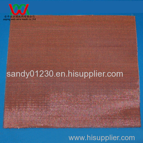 60 Copper Woven Wire Mesh Screen, 0.19mm Wire Dia