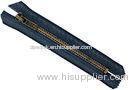 #8 Brass Platednickel Metal Zippers Openend With Auto-lock Slider For Clothes