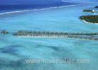 Belize / Maldives Overwater Bungalow With Light Steel , Over The Water Bungalows