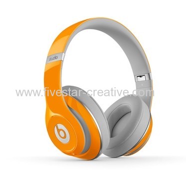 Beats by Dre Studio Limited Edition 2nd Generation Orange On Ear Headphones
