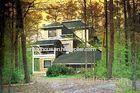 Wind Resist Prefab Villa / Heat Insulation Steel Frame Prefab Homes With Toilet