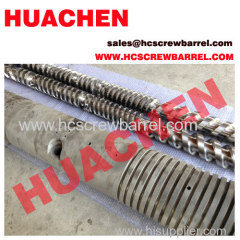 Parallel twin screw and barrel for Plastic machines