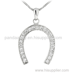 925 Sterling Silver Horseshoe Pendant