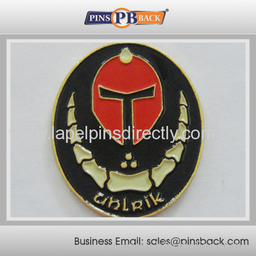 Soft enamel die casting trading lapel pin